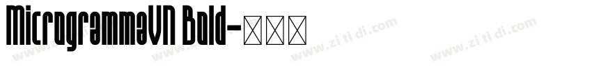 MicrogrammaVN Bold字体转换